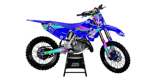 Blue Flashback Graphics Kit