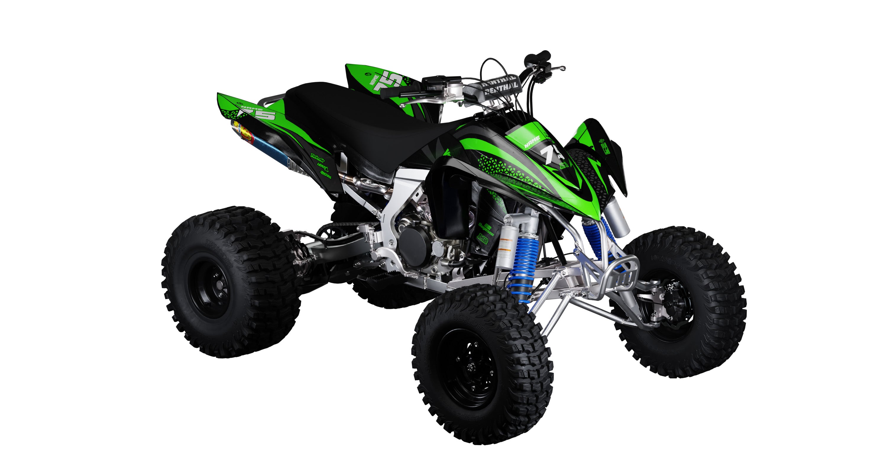 Green Kool Aid Quad Graphics Kit - Omega Moto Graphics