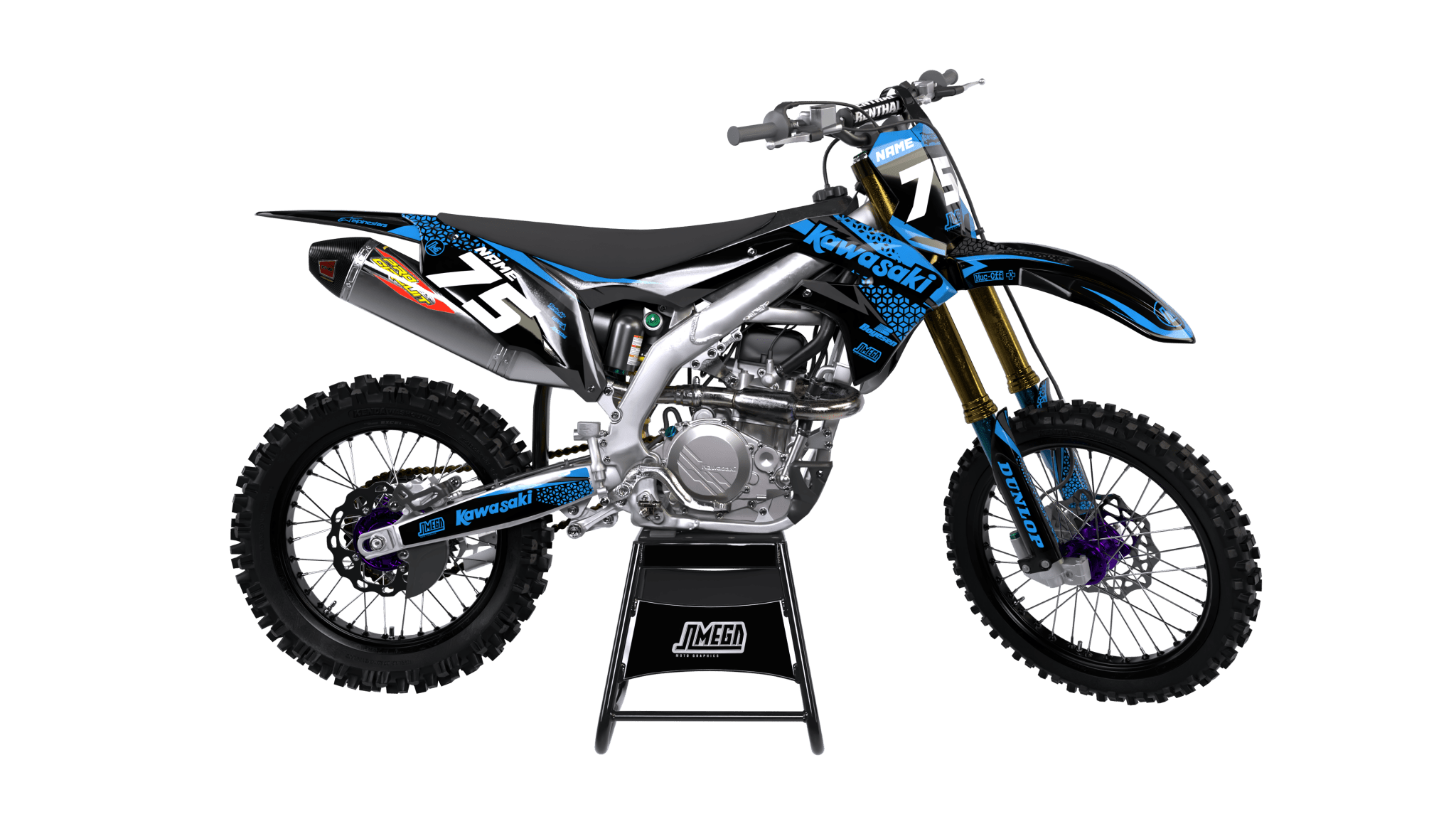 Kool Aid Blue Graphics kit | MX Sticker Kit – Omega Moto Graphics