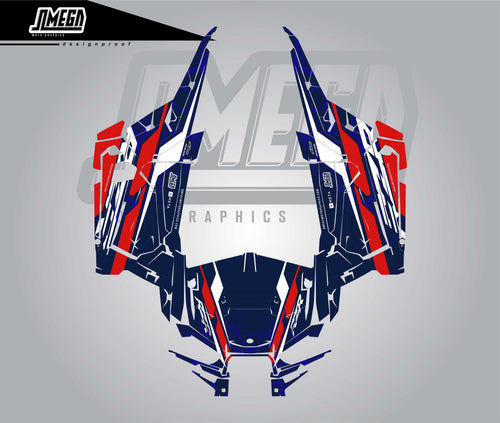 Polaris RZR Faded Graphics Kit