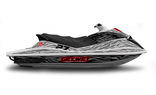 Silver Predator Jet Ski Graphics Kit