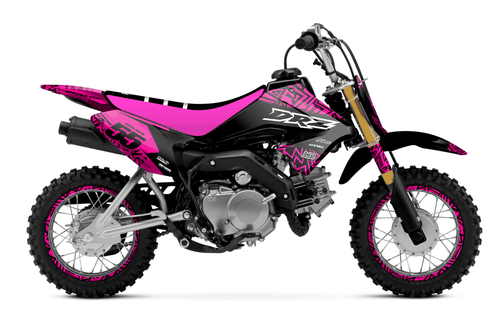 Black Radix Sticker kit for Suzuki DRZ 70 2009 - 2013