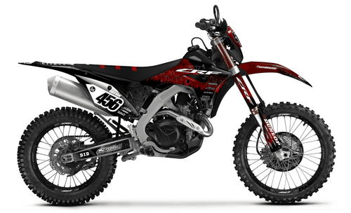 Red Death Star Sticker kit for Honda CRF 450X 2019 - 2024