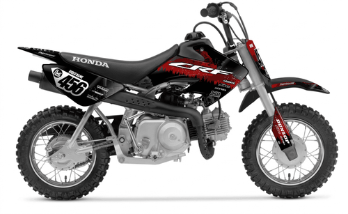 Red Death Star Sticker kit for Honda CRF 50 2013 - 2025