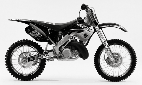 Black Expansion Sticker kit for Honda CR 250 2000 - 2001