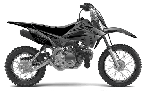 Clean Grey Sticker kit for Kawasaki KLX 110 2010 - 2027
