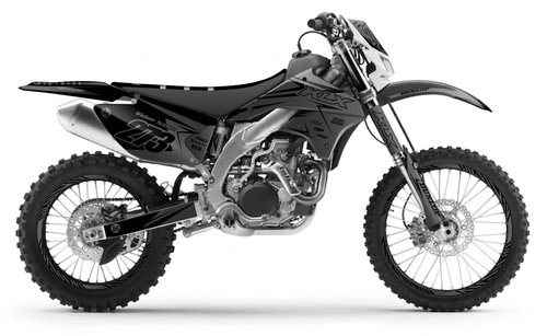 Clean Grey Sticker kit for Kawasaki KLX 450 2008 - 2013