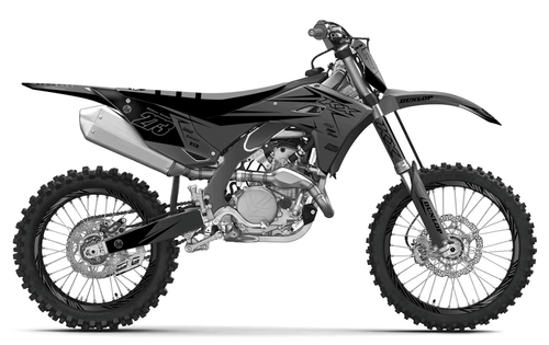 Clean Grey Sticker kit for Kawasaki KXF 450 2024 - 2027