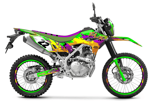 Dance Fever Sticker kit for Kawasaki KLX 230 2024 - 2027