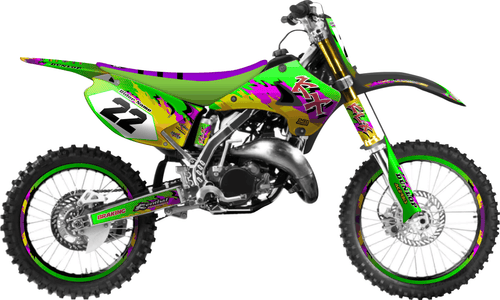 Dance Fever Sticker kit for Kawasaki KX 125 2003 - 2013