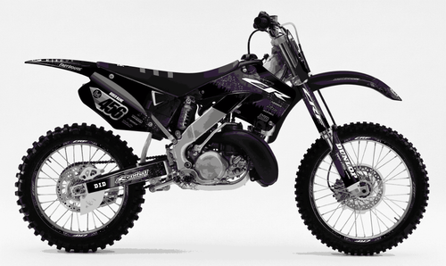 Purple Death Star Sticker kit for Honda CR 125 2000 - 2001