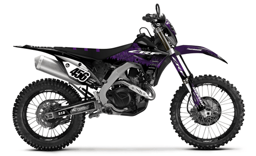 Purple Death Star Sticker kit for Honda CRF 450X 2019 - 2024