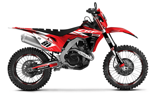 Factory Red Sticker kit for Honda CRF 450X 2019 - 2024