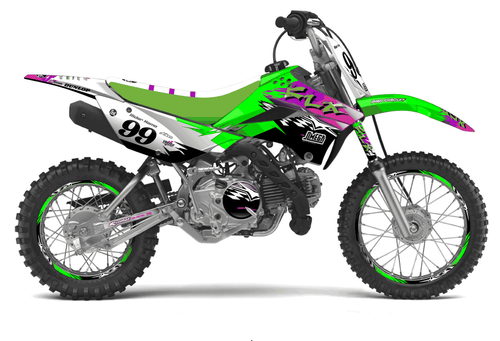KX Slasher Sticker kit for Kawasaki KLX 110 2010 - 2027