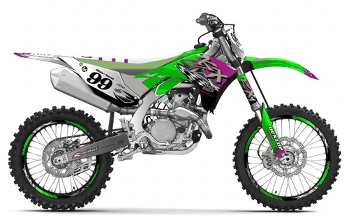 KX Slasher Sticker kit for Kawasaki KXF 250 2025 - 2027
