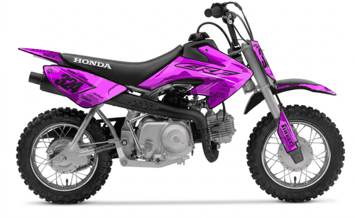 Pink Manga Sticker kit for Honda CRF 50 2013 - 2025