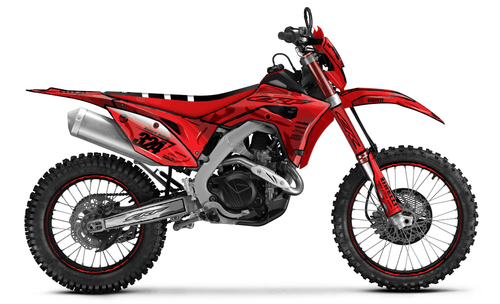 Red Manga Sticker kit for Honda CRF 450X 2019 - 2024