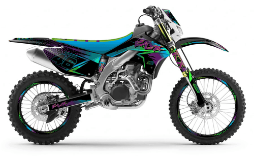 Double Vision Sticker kit for Kawasaki KLX 450 2008 - 2013