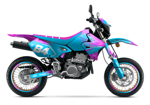 Pink and Blue Fade Sticker kit for Suzuki DRZ 400SM 2000 - 2020