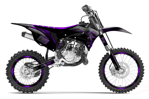 Purple Touch Sticker kit for Kawasaki KX 85 2026 - 2027