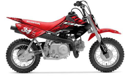 Red Tiger Sticker kit for Honda CRF 50 2013 - 2025