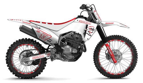White CR Sticker kit for Honda CRF 300F 2025 - 2027
