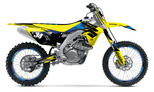 Yellow Concept Sticker kit for Suzuki RMZ 450 2008 - 2017