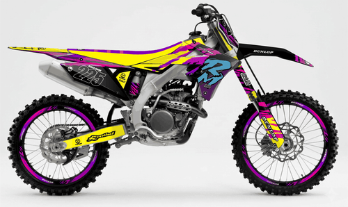 Retro 90's Factory Sticker kit for Suzuki RMZ 450 2018 - 2025