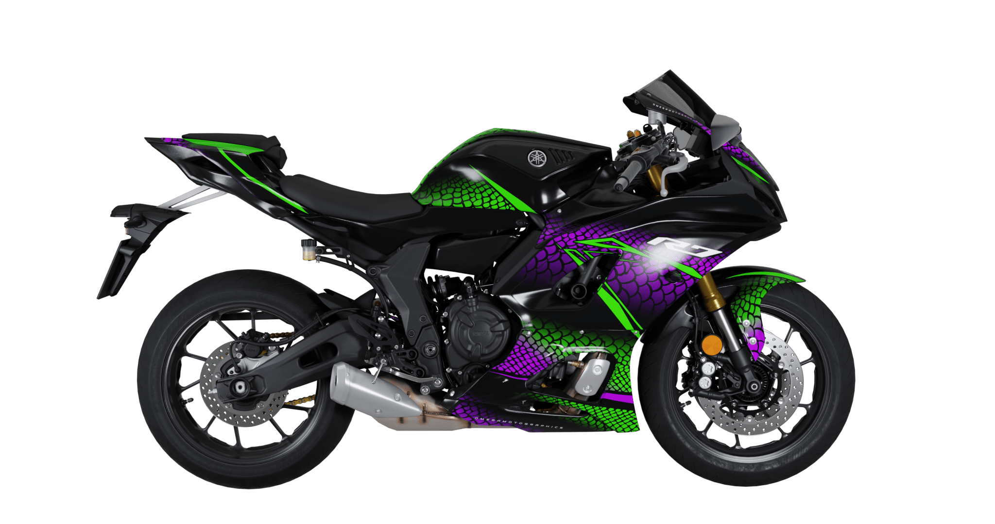 Street Venom Road Bike Graphics Kit | Motorcycle Stickers – Omega