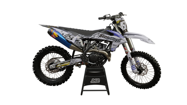 ktm sx sxf exc fasthouse blue graphics kit