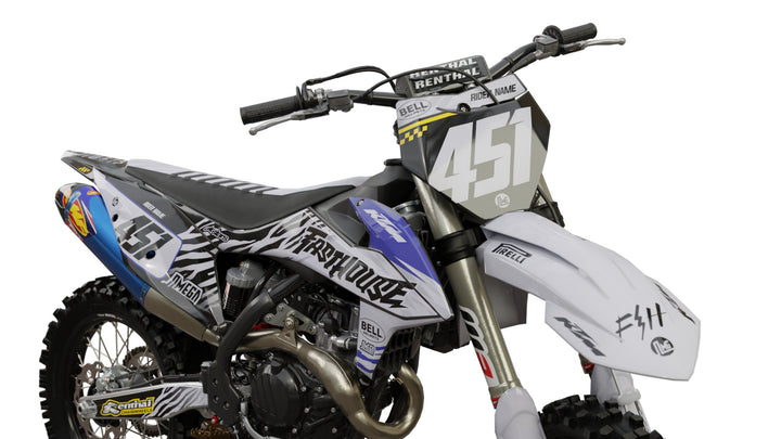 ktm sx sxf exc fasthouse blue graphics kit