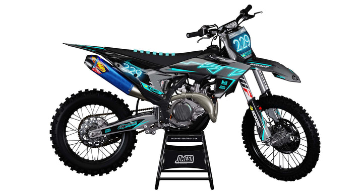 KTM neon graphics