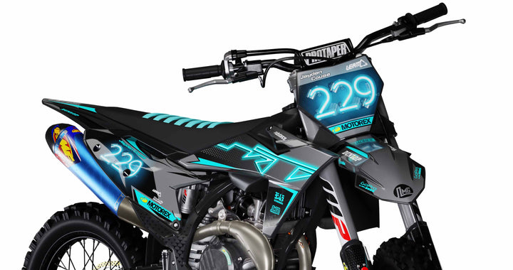 Neon light KTM stickers