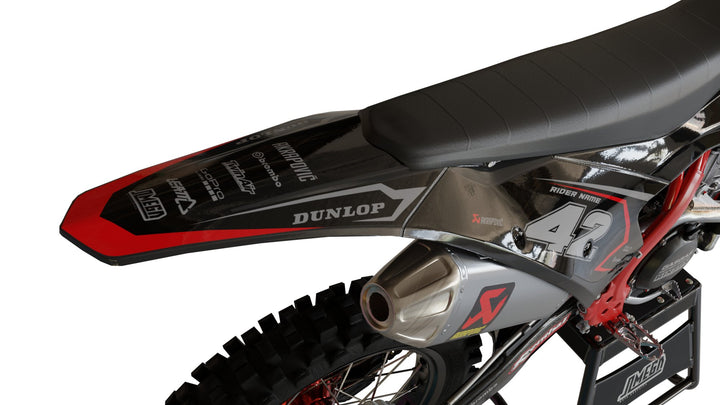 gasgas ec mc black & red rider graphics kit