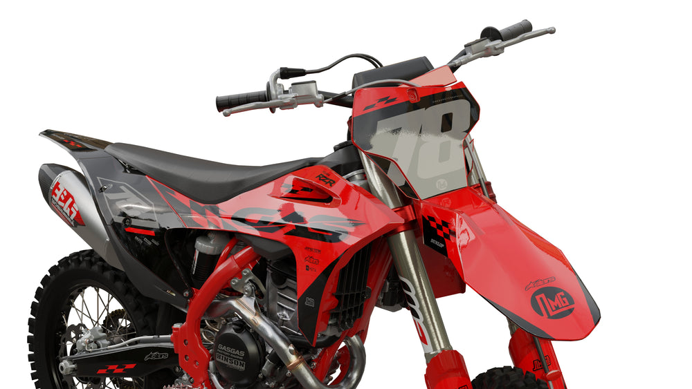 gasgas ec mc red flag graphics kit
