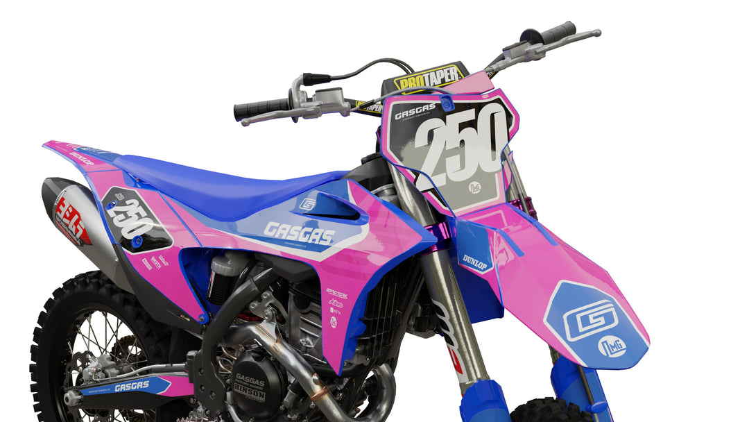 Gas Pink Retro Graphics Kit