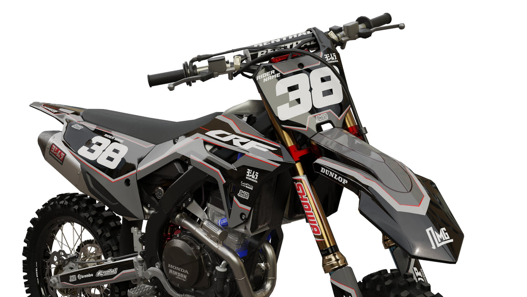Honda Black Factory Graphics Kit