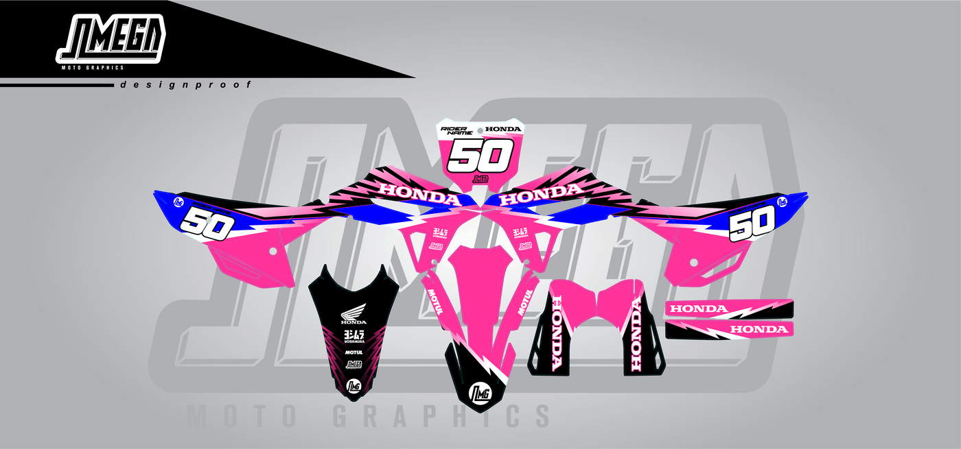 Honda Pink Concept Graphics Kit