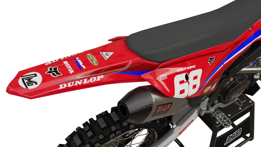 Honda Red Factory Graphics Kit