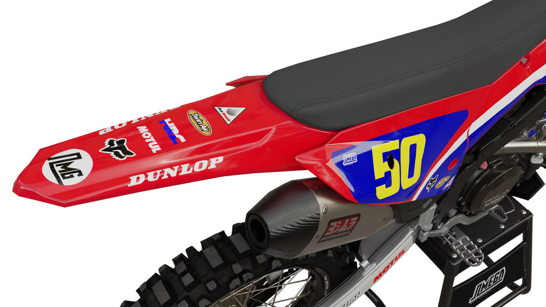 Honda Red Retro Graphics Kit