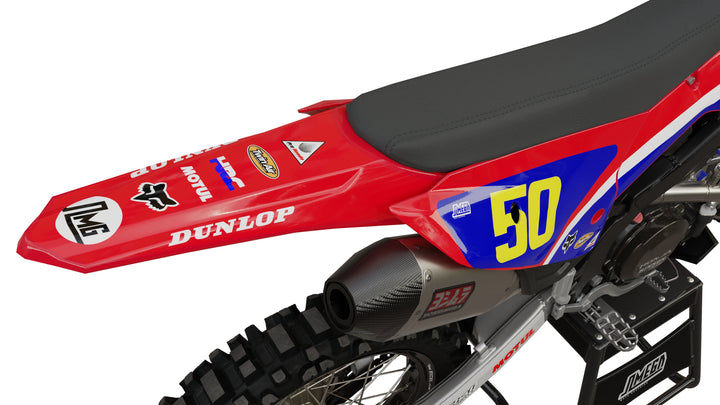 Honda Red Retro Graphics Kit