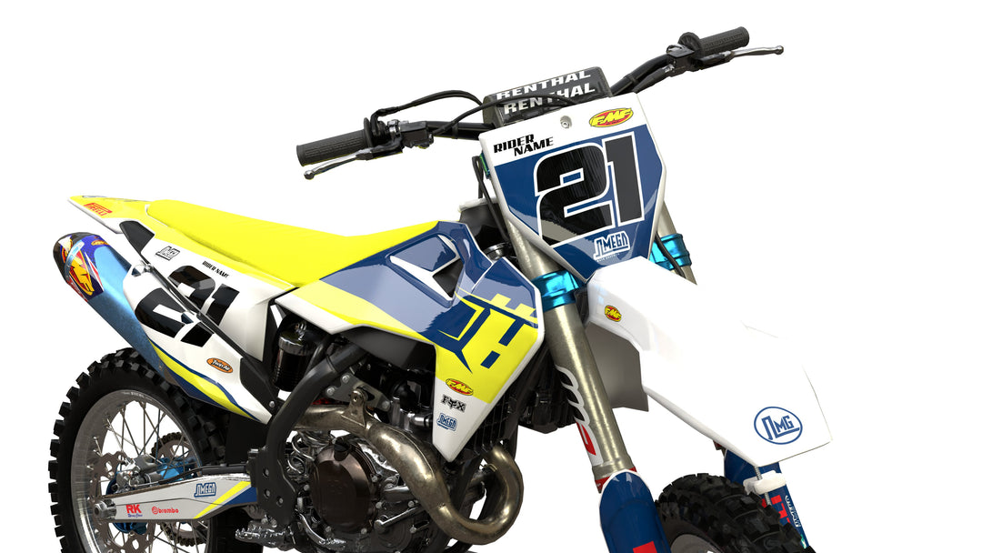Husky Clean Blue Graphics Kit