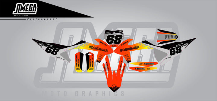 ktm fire side graphics kit