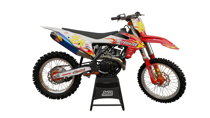 ktm sxf exc flames on graphics kit