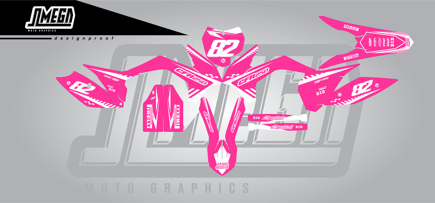 Crossfire CF CFR Graphics Kit - Pink Factory