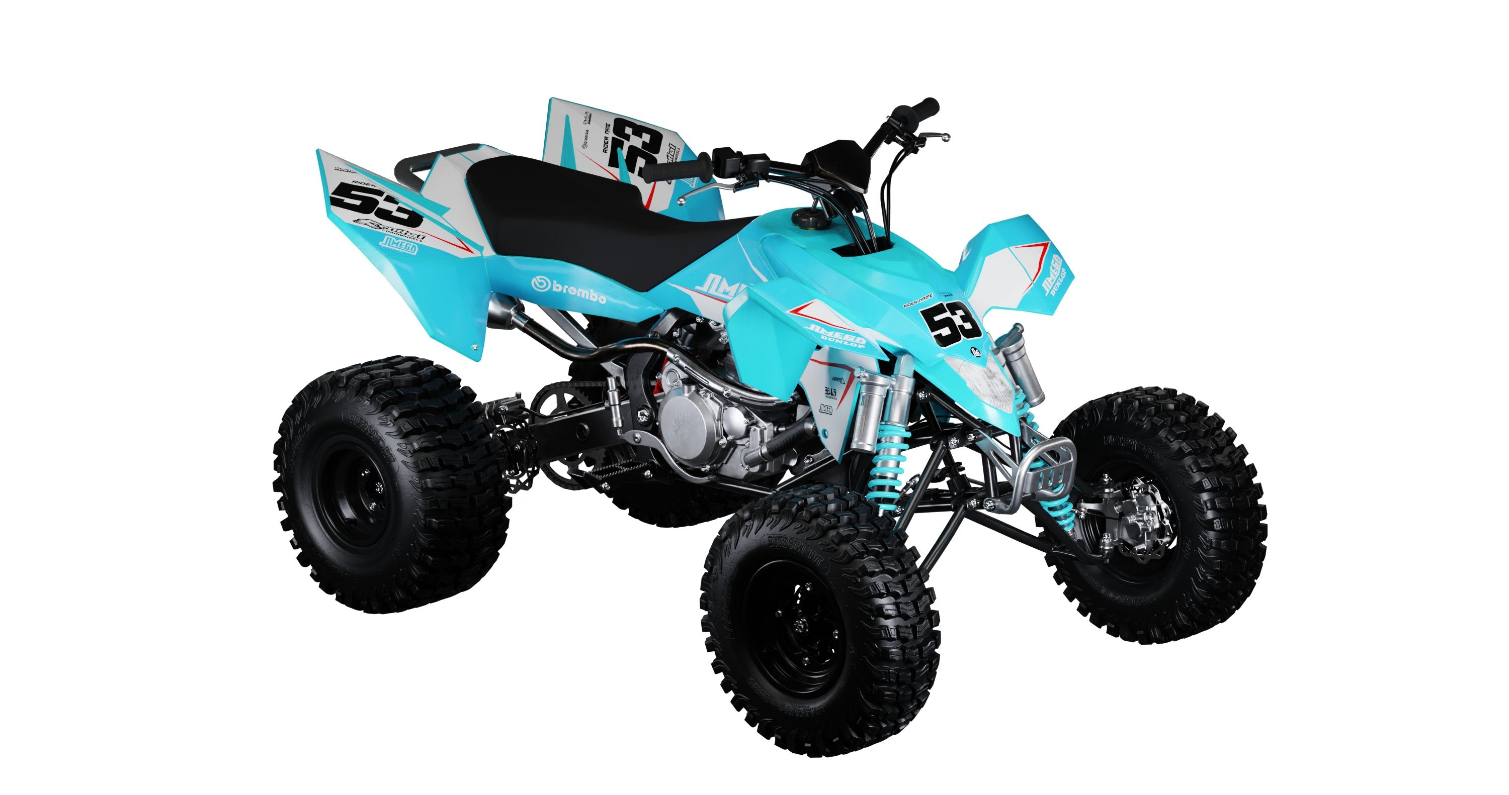 Duo Quad Graphics Kit | ATV Graphics Kit – Omega Moto Graphics
