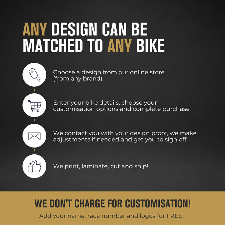 Gold Brush Number Plates