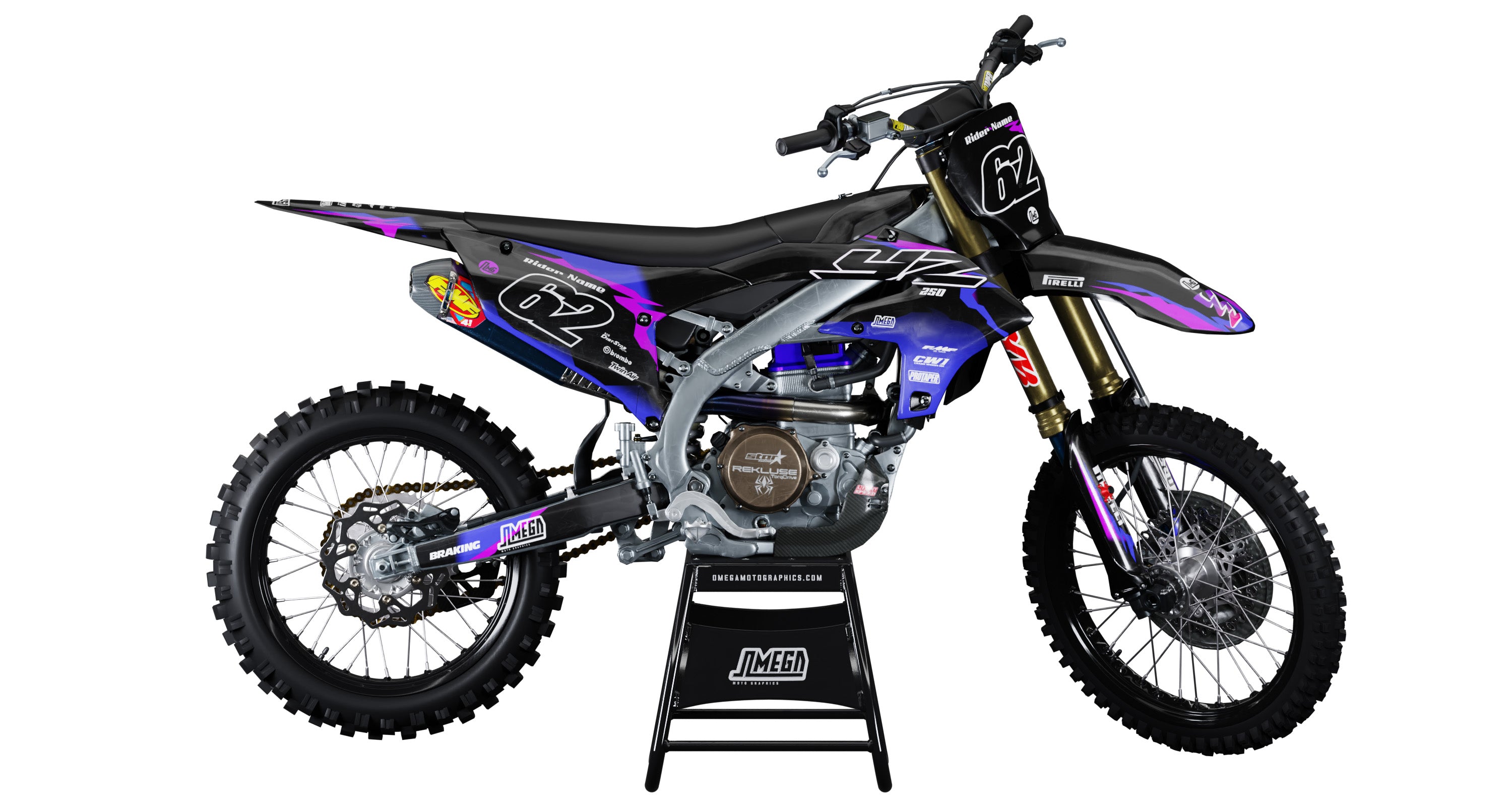 50th V2 Graphics kit | Dirt Bike Stickers – Omega Moto Graphics