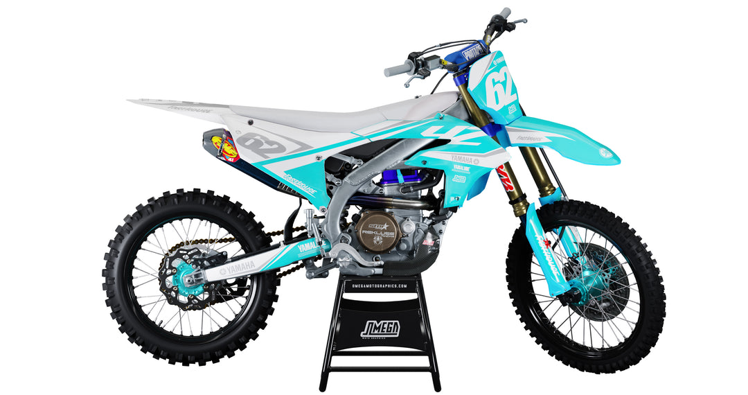 Yamaha light blue graphics