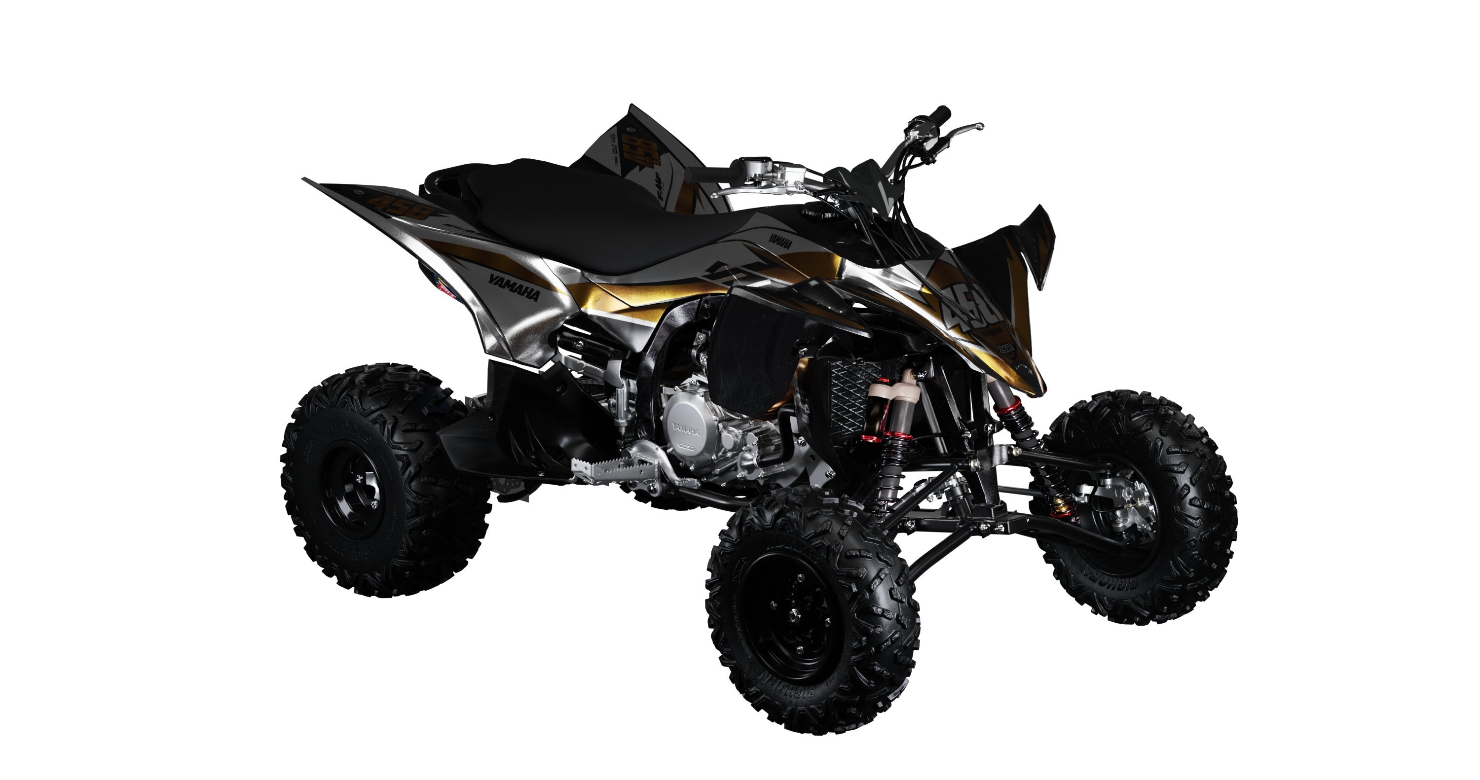 Gold Chrome Quad Graphics Kit (requires chrome) – Omega Moto Graphics